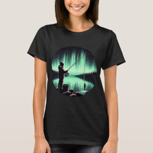 Starker unabhängiger Junge fängt sein eigenes Aben T-Shirt