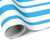 Starker und dünner Türkis und weiße Streifen Geschenkpapier (Rolleneckpunkt)