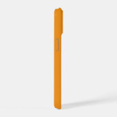 Starker und mutiger Bibelvers Einfaches Orange iPhone 15 Hülle (Rechte Seite)