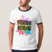 Starker und mutiger T - Shirt (Vorderseite)