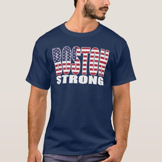STARKER US Flaggen-T - Shirt BOSTONS (Vorderseite)