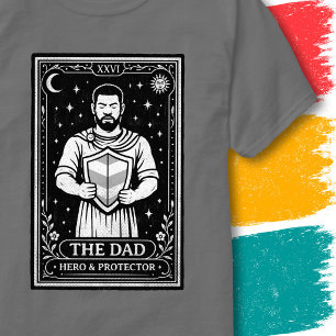 Starker Vater Beschützer Vater Himmels Tarot Kunst T-Shirt