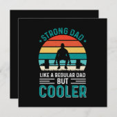 Starker Vater Einladung (Vorne/Hinten)