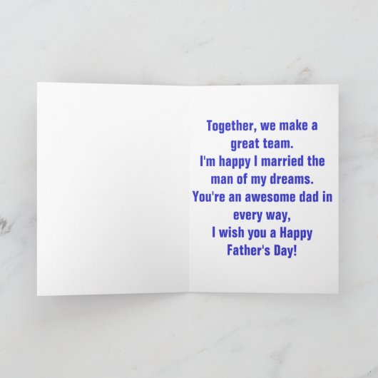 Starker Vater Karte (Innenseite)