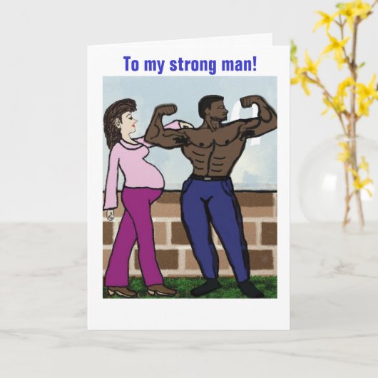 Starker Vater Karte (Gelbe Blume)