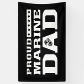 Starker Vater - weiß Banner (Vertikal)