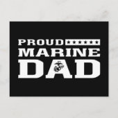 Starker Vater - weiß Feiertagspostkarte (Vorderseite)