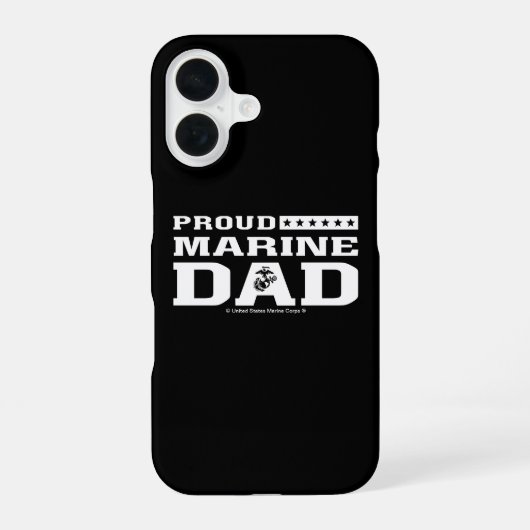 Starker Vater - weiß iPhone 16 Hülle (Rückseite)