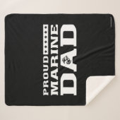 Starker Vater - weiß Sherpadecke (Vorderseite (Horizontal))