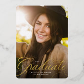 Starker vertikaler Abschluss Folieneinladung (Vorderseite)