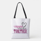 Stärker, wenn wir zusammen sind tasche (Rückseite)