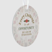 "Stärker werden"-Affirmation Ornament (Vorderseite)