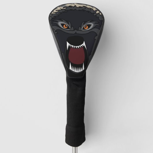 Starker Wolf Golf Headcover (Vorderseite)