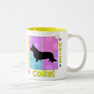 Starker Wolljacken-WaliserCorgi Zweifarbige Tasse