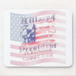 Stärker zusammen USA Hillary 4 Präsident Amerika Mousepad