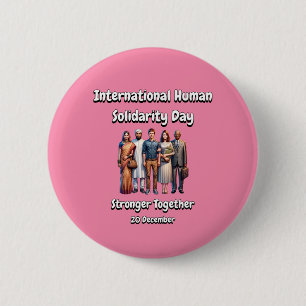 Stärker zusammenarbeiten. Tag der menschlichen Sol Button