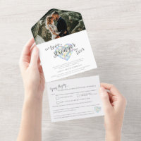Stärkere Diamant verspätete Hochzeitsfeier RSVP Fo