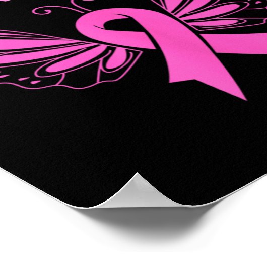 Stärkere Krebsgeschwüre Frauen Brustkrebs Poster (Ecke)