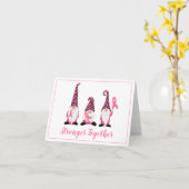 Stärkere Rosa Brustkrebs Schleife Karte (Gelbe Blume)