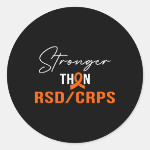 Stärkere RSD CRPS Warrior RSD CRPS Bewusstsein Runder Aufkleber
