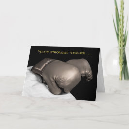 Stärkere, stärkere, hartnäckige Krebs-Ermutigung Karte