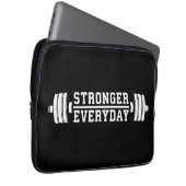 Stärkerer Alltag - Workout Inspiration Laptopschutzhülle (Vorne Rechts)