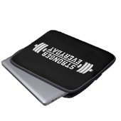 Stärkerer Alltag - Workout Inspiration Laptopschutzhülle (Vorne Knopf)