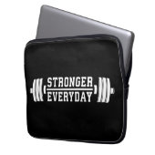 Stärkerer Alltag - Workout Inspiration Laptopschutzhülle (Vorderseite Links)