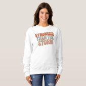 Stärkeres Sweatshirt Frauen Retro Positive Graphic (Vorne ganz)