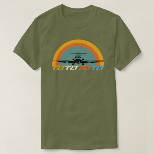 Starkes Alters-Retro Jet T-Shirt (Design vorne)