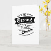 Starkes Bewusstsein für Colon Cancer Karte (Gelbe Blume)