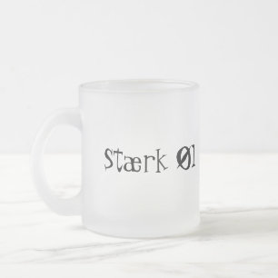 Starkes Bier Mattglastasse