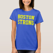 Starkes blaues Gelb Bostons T-Shirt (Vorderseite)
