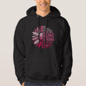 Starkes Brustkrebs-Bewusstsein Sonnenblumen Hoodie (Vorderseite)