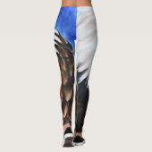 Starkes Eagle-Ölgemälde Leggings (Rückseite)