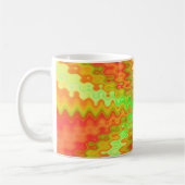 starkes gelb-orangees kaffeetasse (Links)
