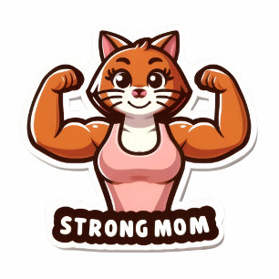 Starkes Gym Katze Mama Sweatshirt