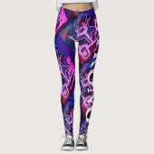 Starkes Gymnastik Leggings (Vorderseite)