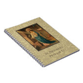Starkes Heiliges St. Philomena mit Gott Notizblock (Rechte Seite)