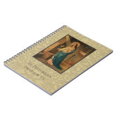 Starkes Heiliges St. Philomena mit Gott Notizblock (Linke Seite)