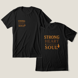 Starkes Herz, Friedliche Seele Inspirierendes T-Sh Tri-Blend Shirt