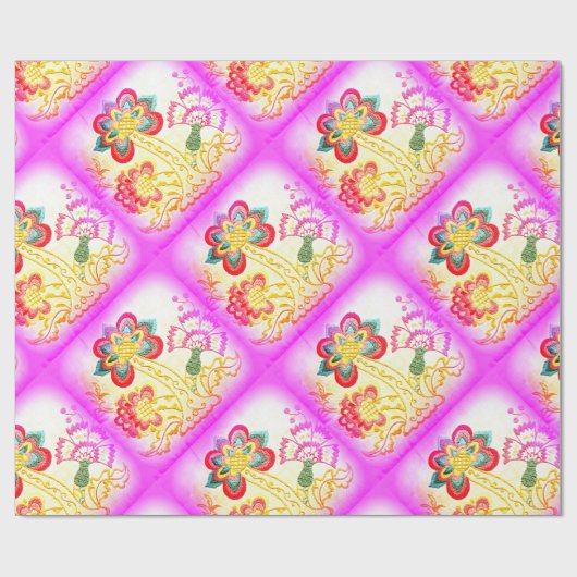 starkes hippie-Ähnliches Palme-Packpapier Geschenkpapier (Flach)