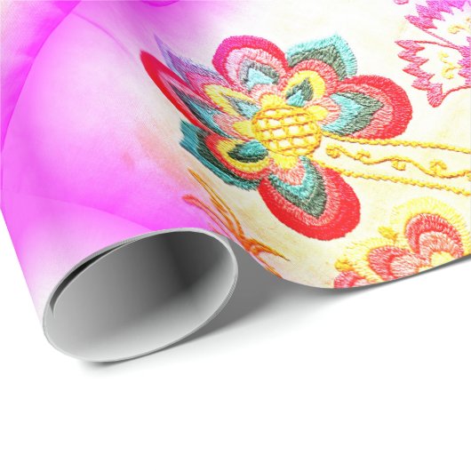 starkes hippie-Ähnliches Palme-Packpapier Geschenkpapier (Rolleneckpunkt)