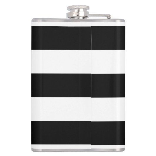 Starkes horizontales Streifen-Vinyl eingewickelte Flachmann (Rückseite)