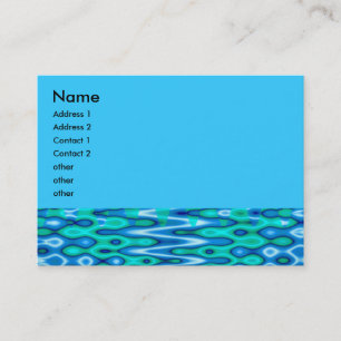 starkes Horizontblau Visitenkarte