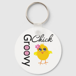 Starkes Küken Schlüsselanhänger