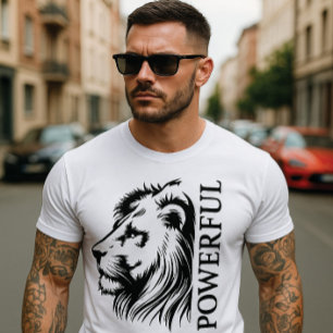 "STARKES" Löwengrafik T-Shirt