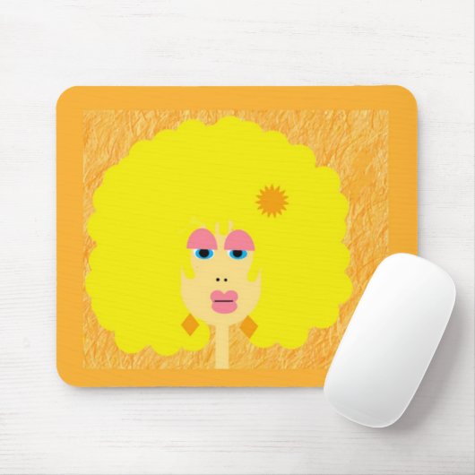 Starkes Mädchen Mousepad (Mit Mouse)