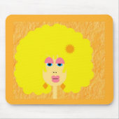 Starkes Mädchen Mousepad (Vorne)