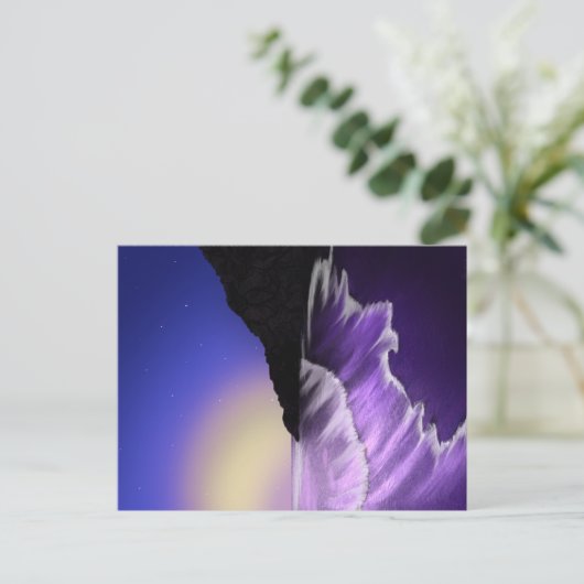 Starkes Meer und Sternenhimmel Postkarte (Stehend Vorderseite)